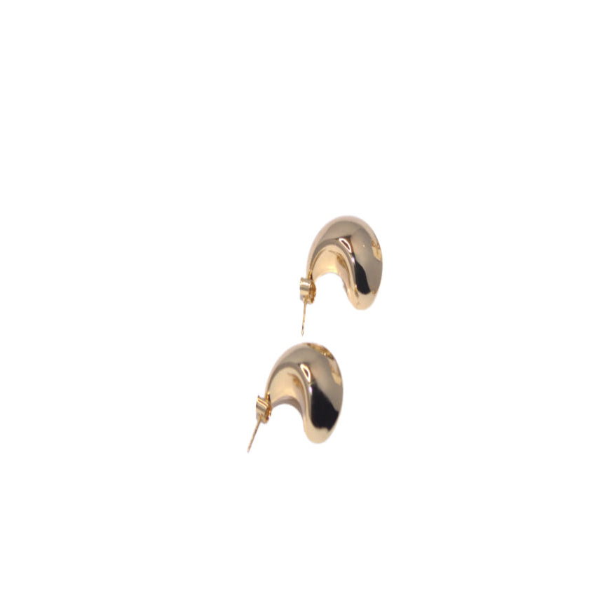 14K Gold Eclipse Earrings