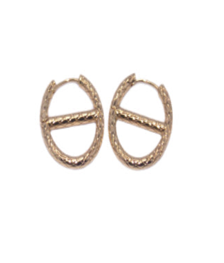 14K Gold Derby Earrings