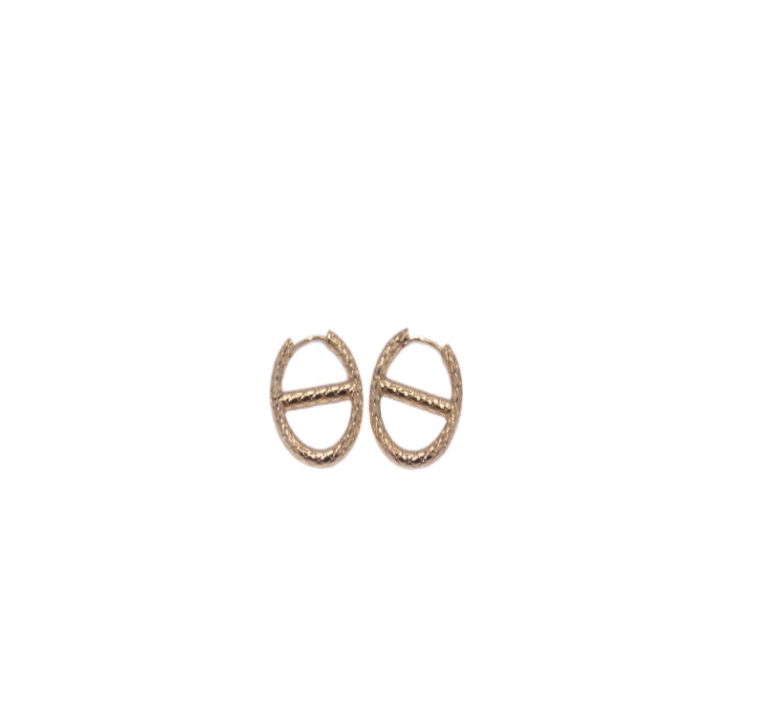 14K Gold Derby Earrings