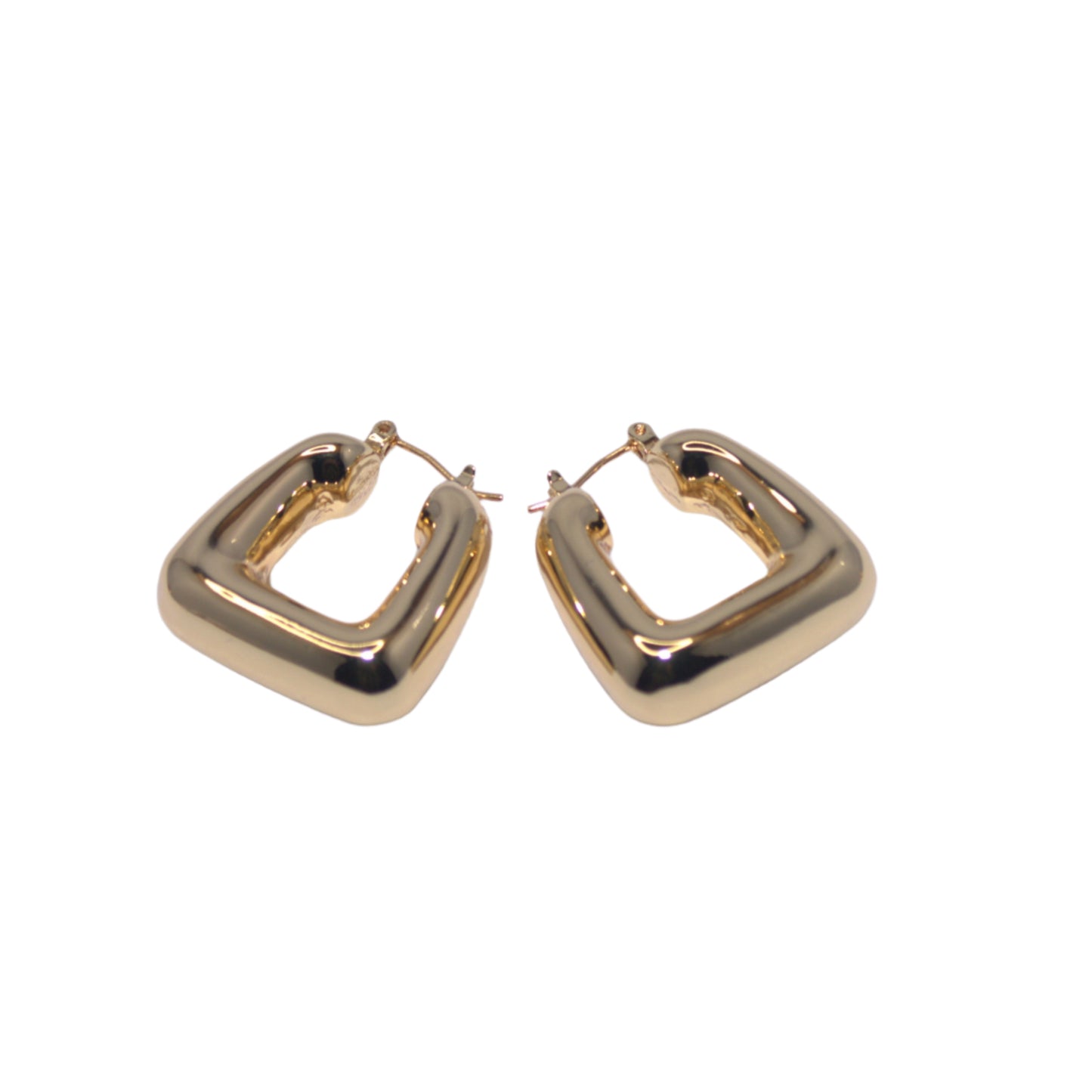 14K Gold Bucket Earrings