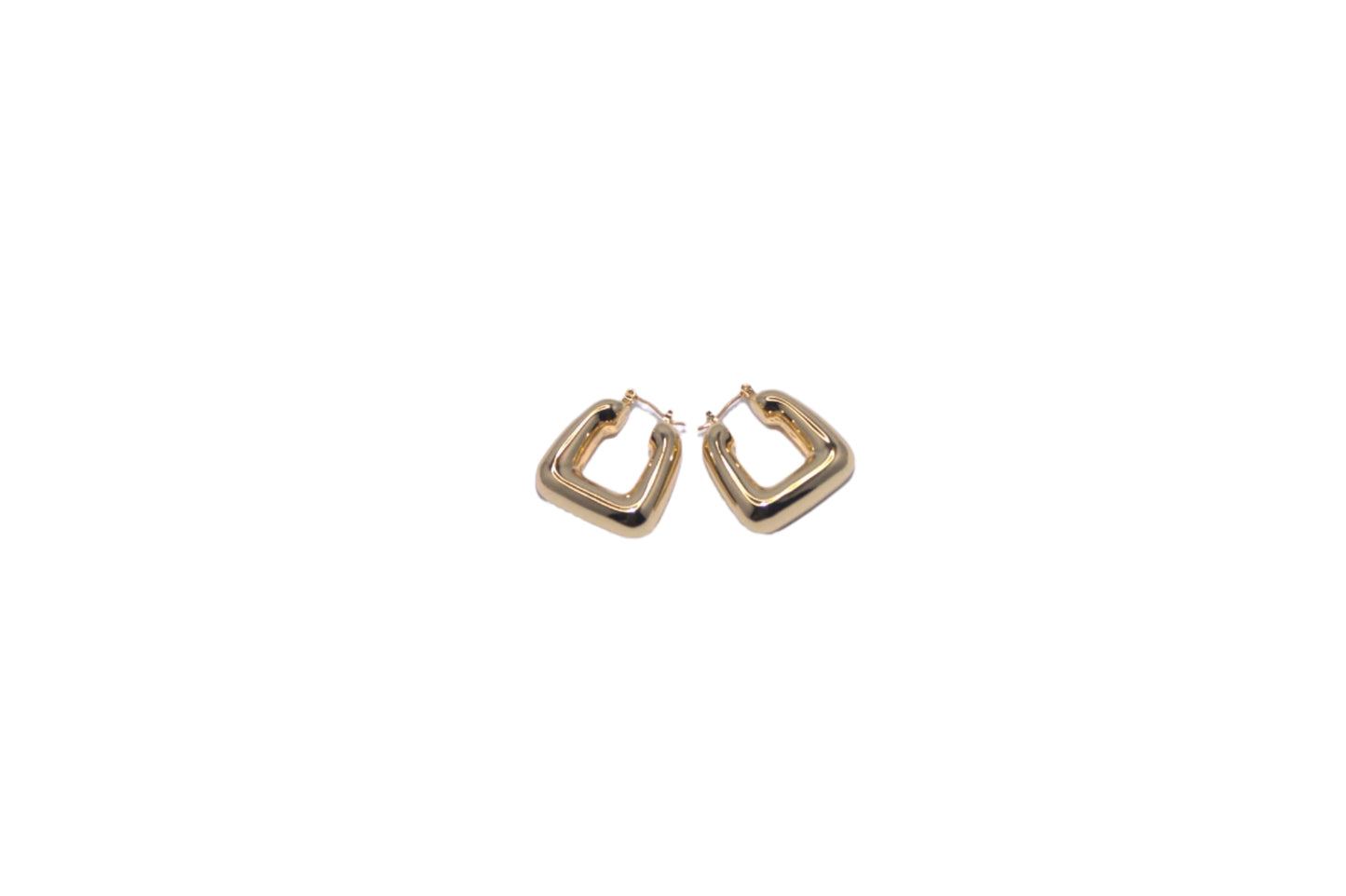 14K Gold Bucket Earrings